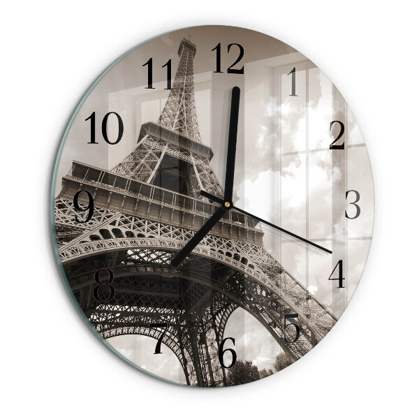 Wanduhr rund Paris