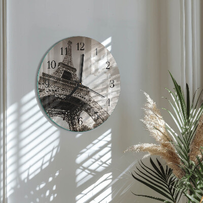 Wanduhr rund Paris