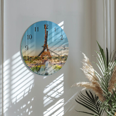 Wanduhr rund Paris
