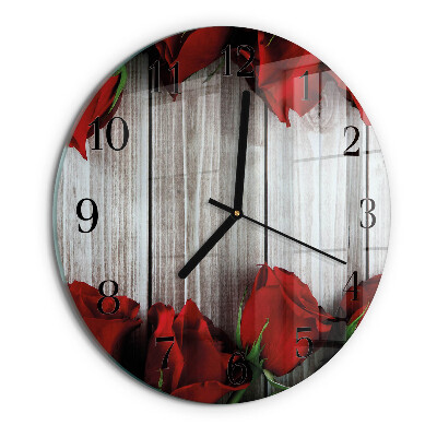 Wanduhr rund Rosentabletten