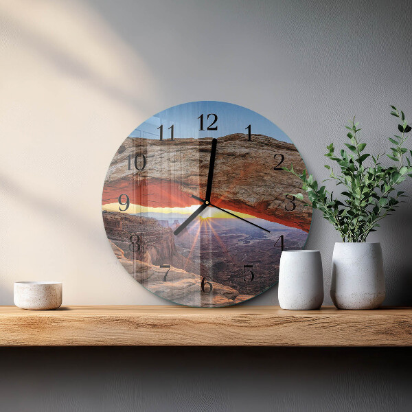 Wanduhr rund Grand Canyon