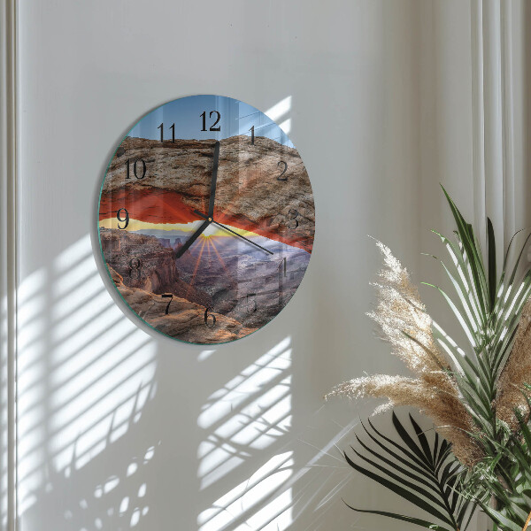 Wanduhr rund Grand Canyon