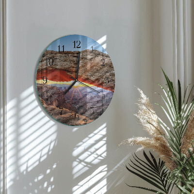 Wanduhr rund Grand Canyon