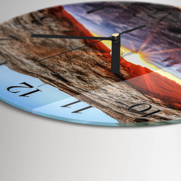 Wanduhr rund Grand Canyon