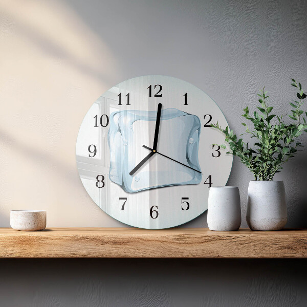 Wanduhr rund Eis