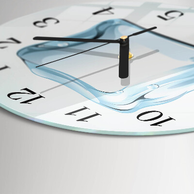Wanduhr rund Eis