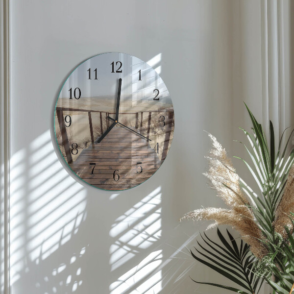 Wanduhr rund Pier