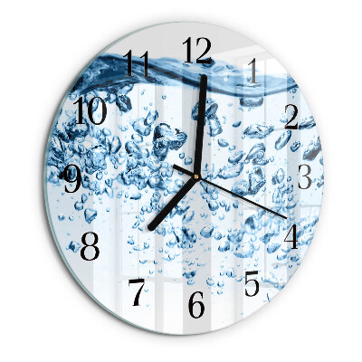 Wanduhr rund Wasser