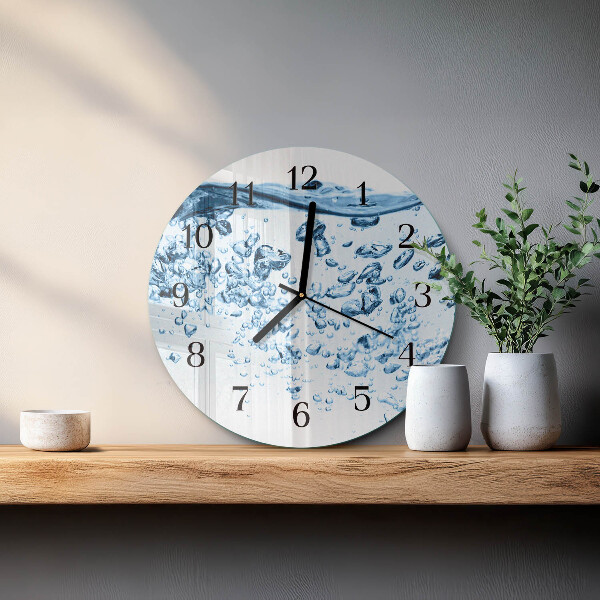 Wanduhr rund Wasser
