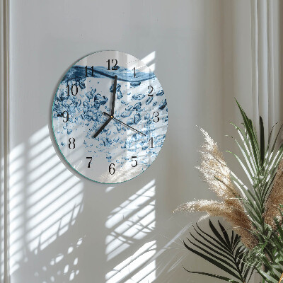 Wanduhr rund Wasser