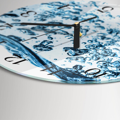 Wanduhr rund Wasser