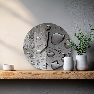 Wanduhr rund Tropfen