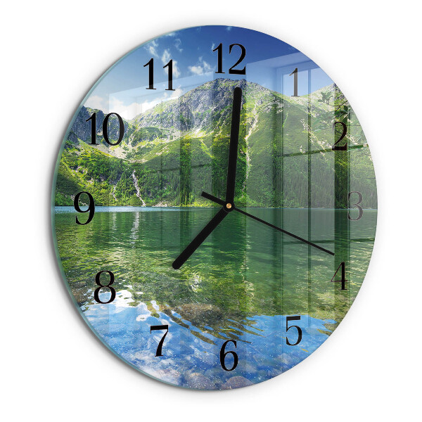 Wanduhr rund Bergsee