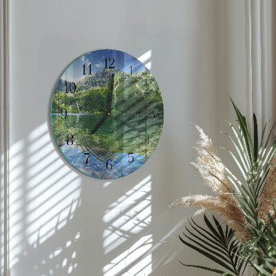 Wanduhr rund Bergsee