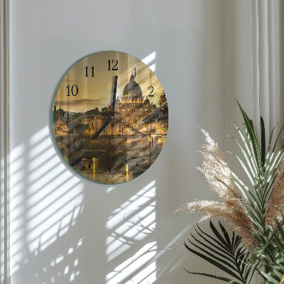 Wanduhr rund Basilika