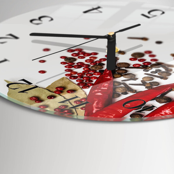 Wanduhr rund Rote Paprika