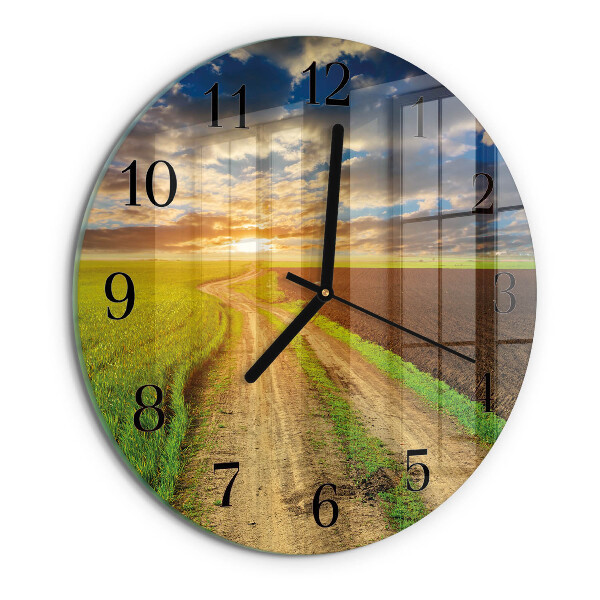 Wanduhr rund Feld