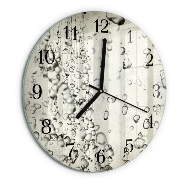 Wanduhr rund Tropfen