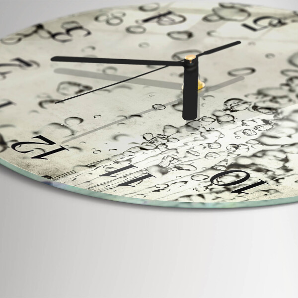 Wanduhr rund Tropfen