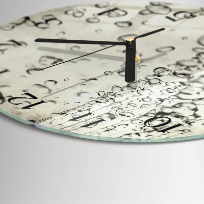 Wanduhr rund Tropfen