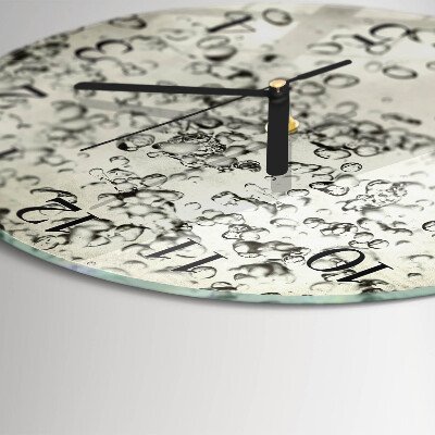 Wanduhr rund Tropfen