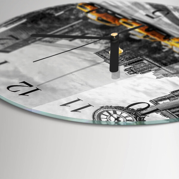 Wanduhr rund Taxi