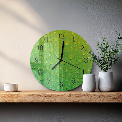Wanduhr rund Tropfen