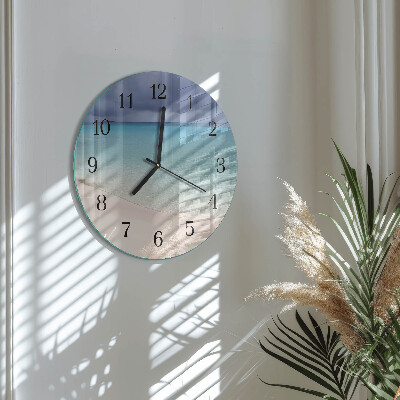 Wanduhr rund Strand