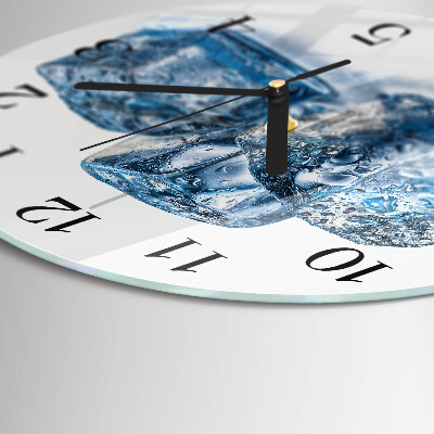 Wanduhr rund Eis