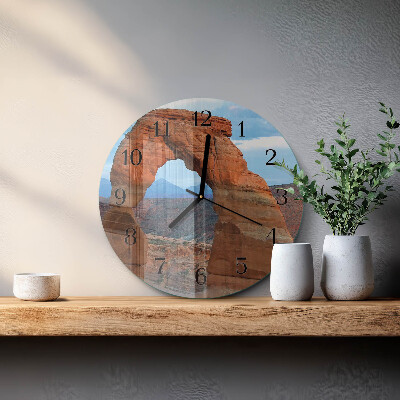 Wanduhr rund Grand Canyon