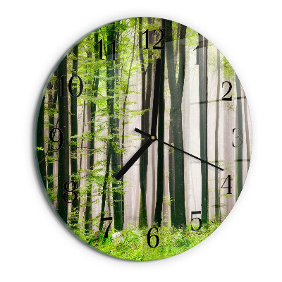Wanduhr rund Wald