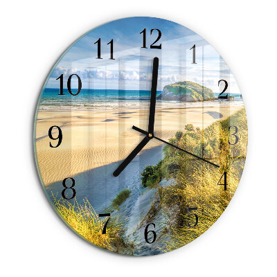 Wanduhr rund Strand