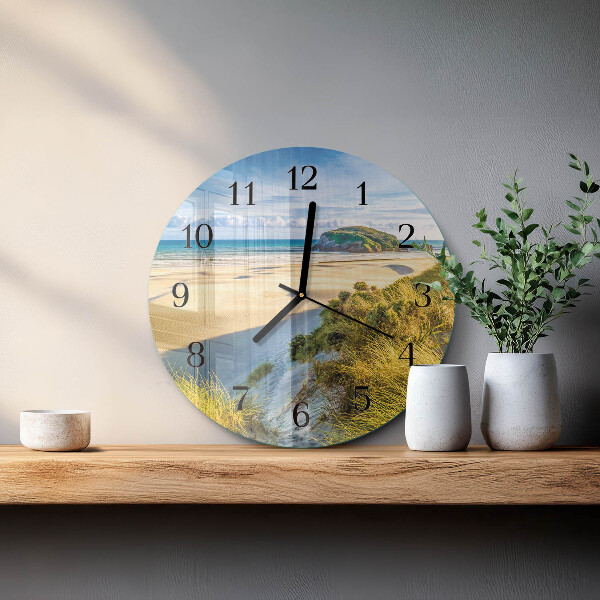 Wanduhr rund Strand