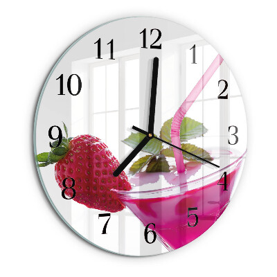 Wanduhr rund Cocktail