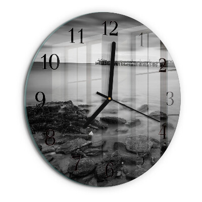 Wanduhr rund Flussufer