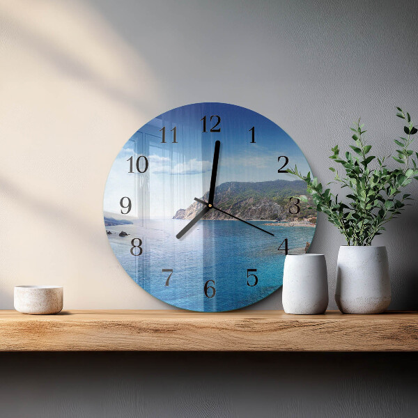 Wanduhr rund Bucht