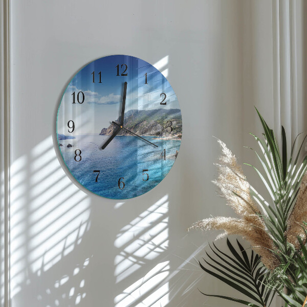 Wanduhr rund Bucht