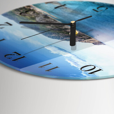 Wanduhr rund Bucht
