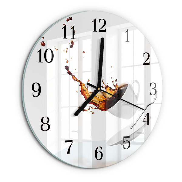 Wanduhr rund Tasse