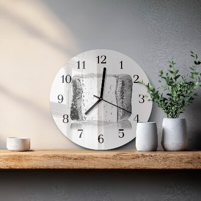 Wanduhr rund Eis