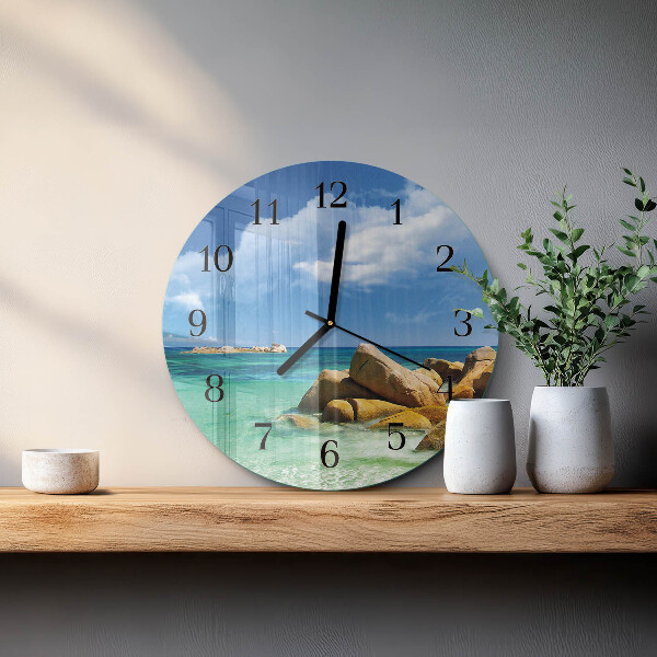 Wanduhr rund Meer