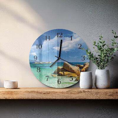 Wanduhr rund Meer