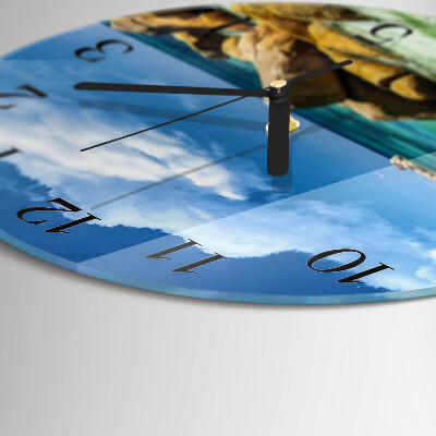 Wanduhr rund Meer