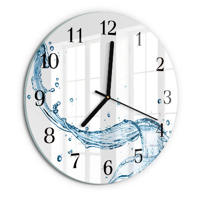 Wanduhr rund Wasser