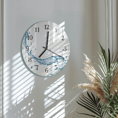 Wanduhr rund Wasser