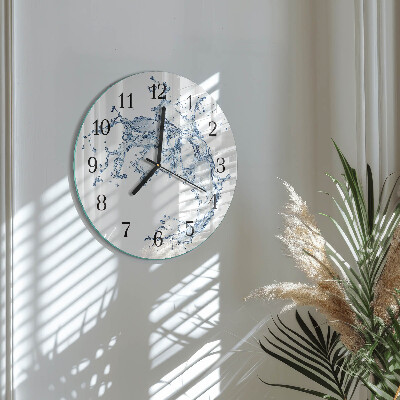 Wanduhr rund Wasser