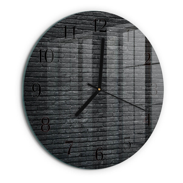 Wanduhr rund Klinker