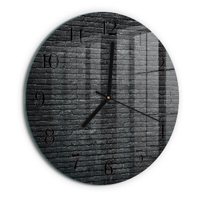 Wanduhr rund Klinker