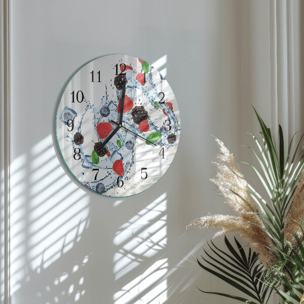 Wanduhr rund Fruchteiscreme