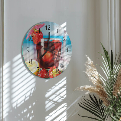 Wanduhr rund Trinken